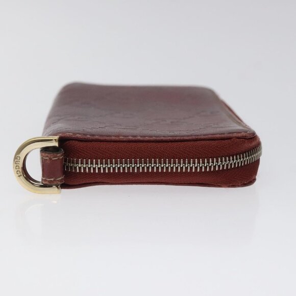 GUCCI GG Canvas Guccissima Coin Purse Red 162848 Auth am8179 - Picture 8 of 16